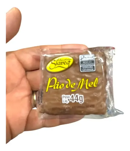 Pão de Mel Tradicional Siareg Coberto com Chocolate 44g