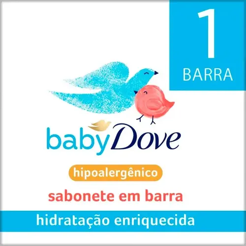 Sabonete em Barra Infantil Dove Baby Hidratação Enriquecida 75g