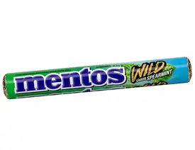Bala de Goma Drops Mentos Wild Spearmint com 16 Unidades