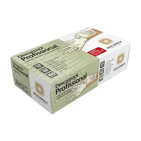 Luvas de Látex Descarpack Tamanho M com Pó 100 Unidades