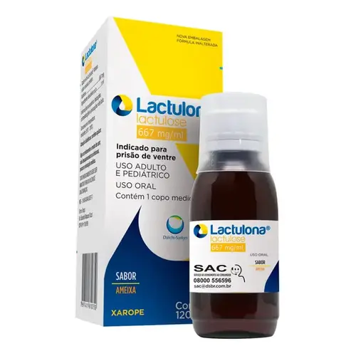 Lactulona 667mg - Xarope Sabor Ameixa 120ml