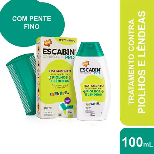 Escabin PRO 4% Emulsão para Piolhos e Lêndeas 100ml