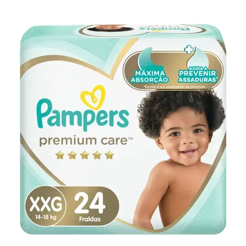 Fralda Pampers Premium Care XXG 24 Unidades