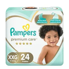 Fralda Pampers Premium Care XXG 24 Unidades