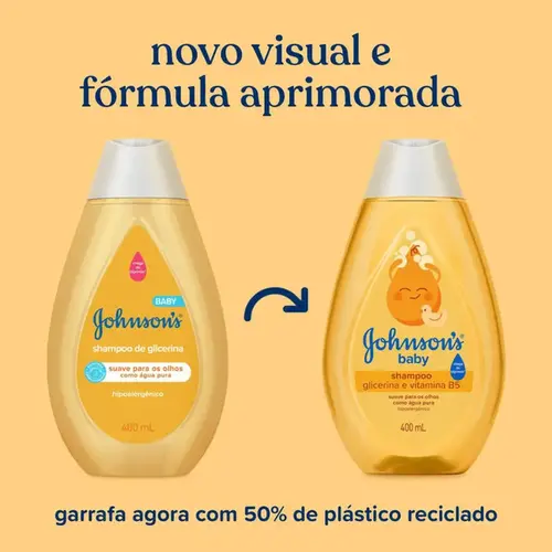 Shampoo Infantil Johnson's Baby Regular 400ml