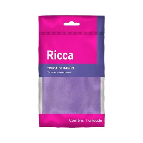 Touca de Banho Lisa Ricca Cores Sortidas 1 Unidade
