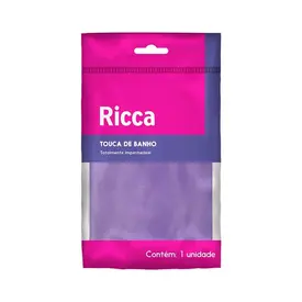 Touca de Banho Lisa Ricca Cores Sortidas 1 Unidade