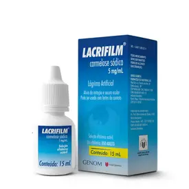 Lacrifilm 5mg 15ml - Lubrificante Oftálmico - União Química