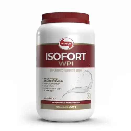 Whey Protein - Isofort Sabor Neutro - 900g - Vitafor