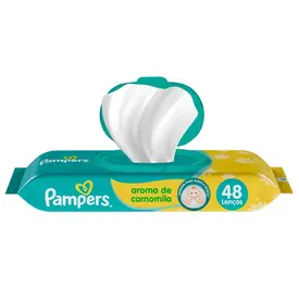 Lenço Umedecido Pampers Camomila 48 Unidades
