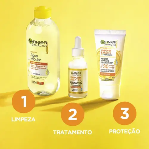 Água Micelar Garnier SkinActive Matte Antioleosidade Vitamina C 400ml