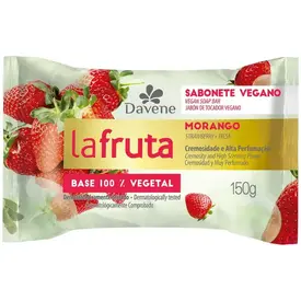 Sabonete em Barra Vegetal Davene La Fruta Morango 150g