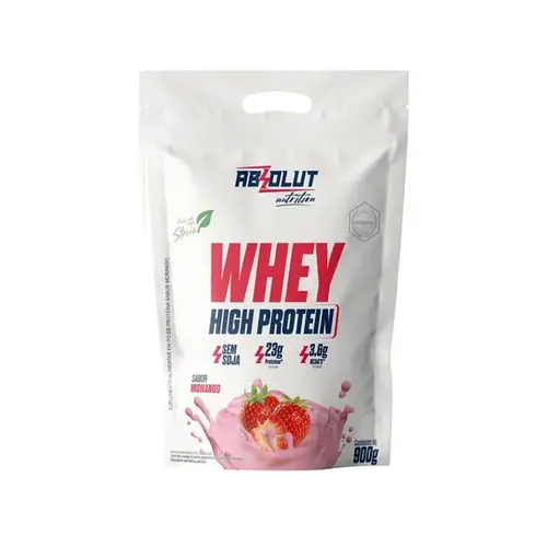 Whey High Protein Morango 900g – Absolut Nutrition