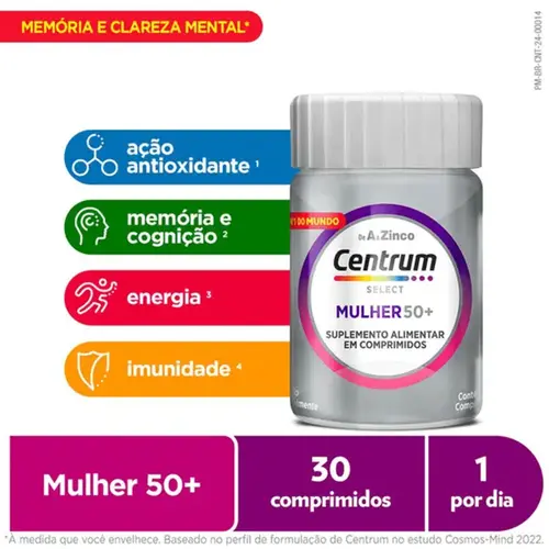 Centrum Select Mulher 50+ 30 Comprimidos