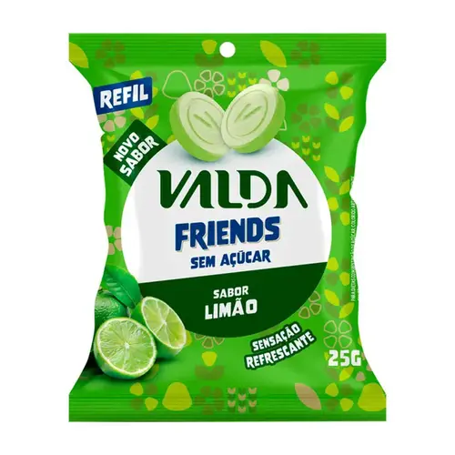 Pastilha Valda Friends Limão Sachê 25g