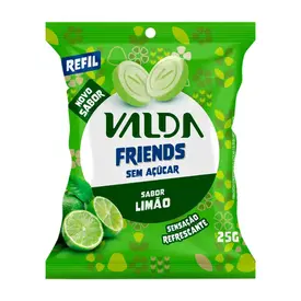 Pastilha Valda Friends Limão Sachê 25g