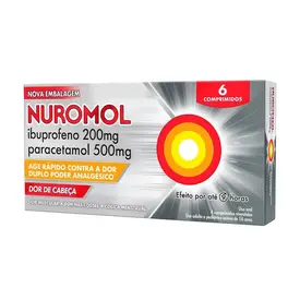 Nuromol 200mg + 500mg - 6 Comprimidos