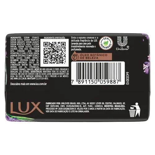 Sabonete em Barra Lux Botanicals Lavanda Pele Renovada 85g