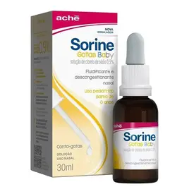 Sorine Gotas Baby 9mg/ml - Solução Nasal - Gotas com 30ml