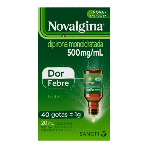 Novalgina 500mg/ml Solução Oral Gotas 20ml