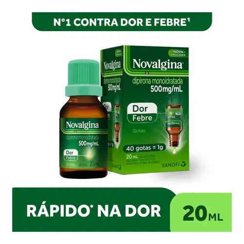 Novalgina 500mg/ml Solução Oral Gotas 20ml