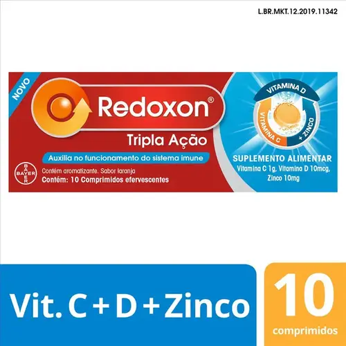 Redoxon Tripla Ação 10 Comprimidos Efervescentes