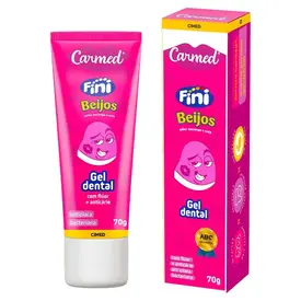 Gel Dental com Flúor Carmed Fini Beijos 70g