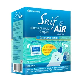 Snif Air Adulto com 30 Envelopes + Lavador Nasal 240ml