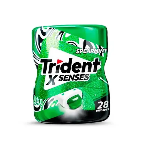 Chiclete Trident Menta Garrafa 54g