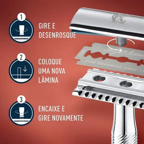 Lâmina Para Barbear - King.C.Gillette Platinum Refil 10 Unidades