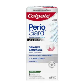 Enxaguante Bucal Colgate PerioGard Gengiva Saudável Zero Álcool 500ml