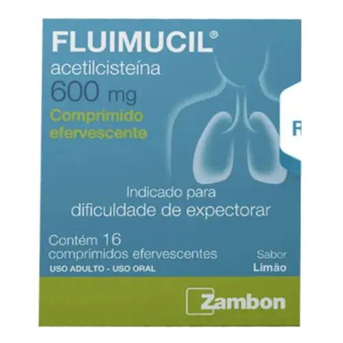 Fluimucil 600mg 16 Comprimido Efervescentes