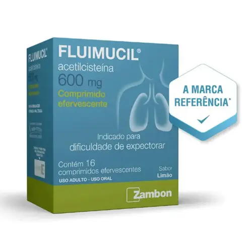 Fluimucil 600mg 16 Comprimido Efervescentes