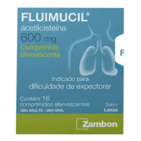 Fluimucil 600mg 16 Comprimido Efervescentes