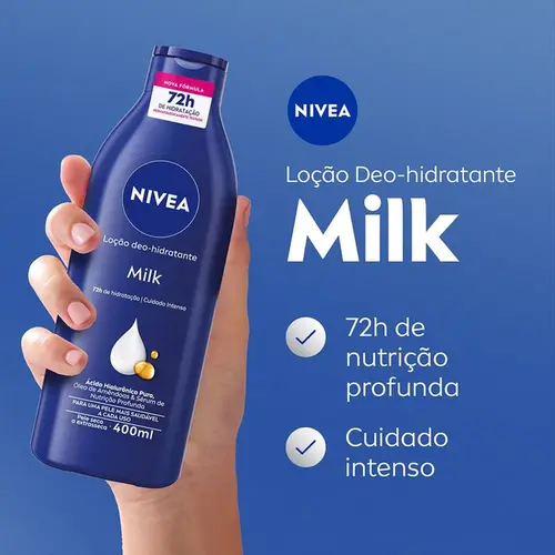 Kit Loção Hidratante Nivea Milk 2 Unidades 400ml