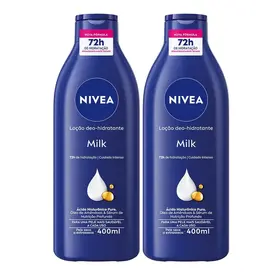 Kit Loção Hidratante Nivea Milk 2 Unidades 400ml