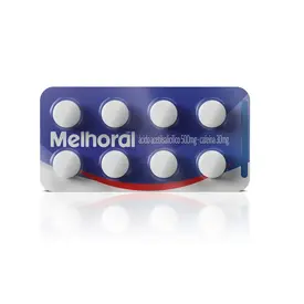Analgésico Melhoral 500mg + 30mg 8 Comprimidos