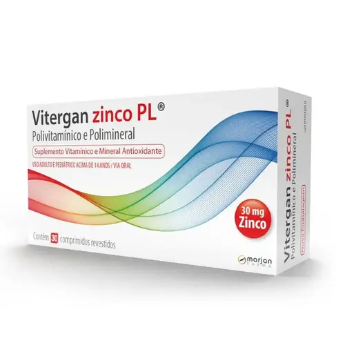 Vitergan Zinco PL 30 Comprimidos