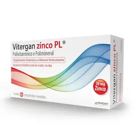 Vitergan Zinco PL 30 Comprimidos