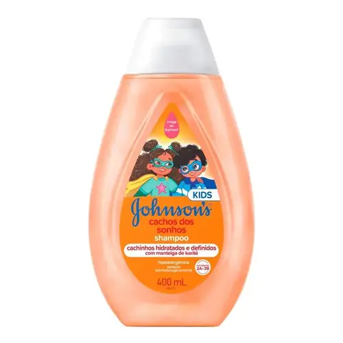 Shampoo Infantil Johnson's Kids Cachos Dos Sonhos 400ml