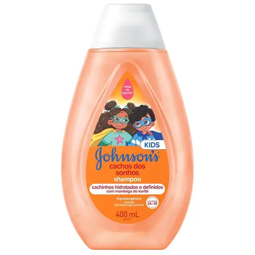 Shampoo Infantil Johnson's Kids Cachos Dos Sonhos 400ml