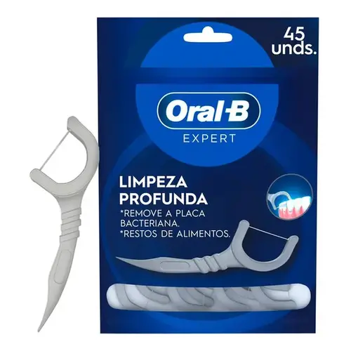 Fio Dental Haste Oral-B Expert Floss Picks 45 Unidades