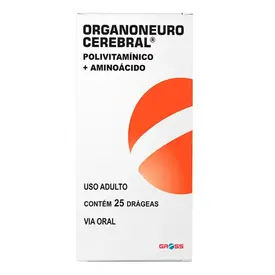 Polivitamínico - Organoneuro Cerebral 100mg 25 Drágeas