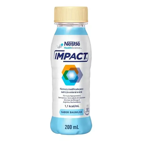 Suplemento de Nutrição Enteral e Oral Impact Baunilha 200ml