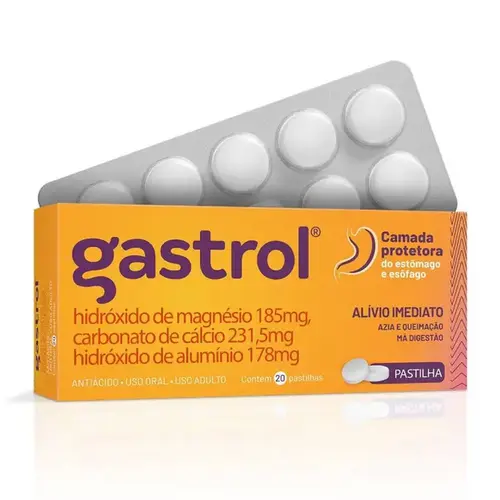 Gastrol 20 Pastilhas Masitgáveis