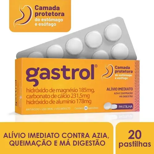 Gastrol 20 Pastilhas Masitgáveis