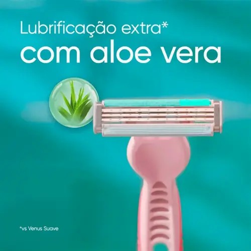 Aparelho de Depilação Gillette Venus Suave Sensitive 4 Unidades