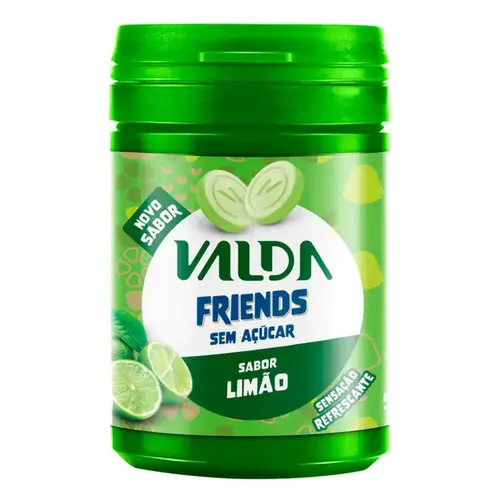 Pastilha Valda Friends Limão Sem Açúcar Pote 50g