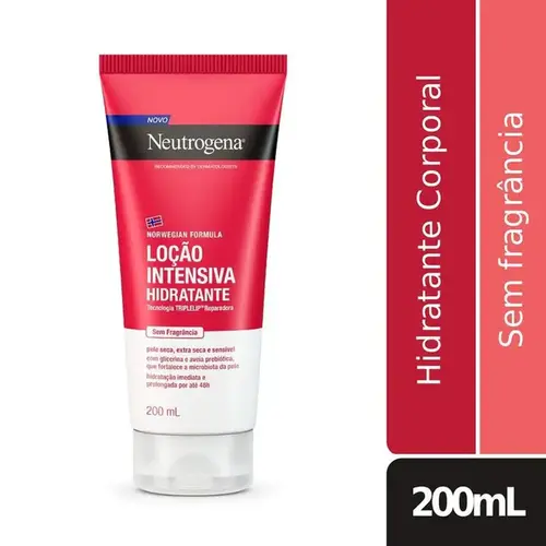 Hidratante Corporal Neutrogena Norwegian Loção Intensiva Sem Fragrância 200ml