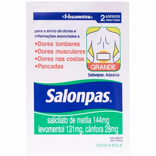 Salonpas Adesivo - Tamanho Grande - 2 Adesivos Transdérmicos